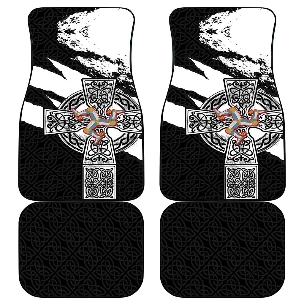 Isle of Man Celtic Cross Car Mats Triskelion Emblem - Wonder Print Shop