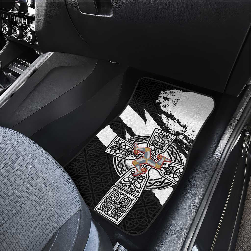Isle of Man Celtic Cross Car Mats Triskelion Emblem - Wonder Print Shop