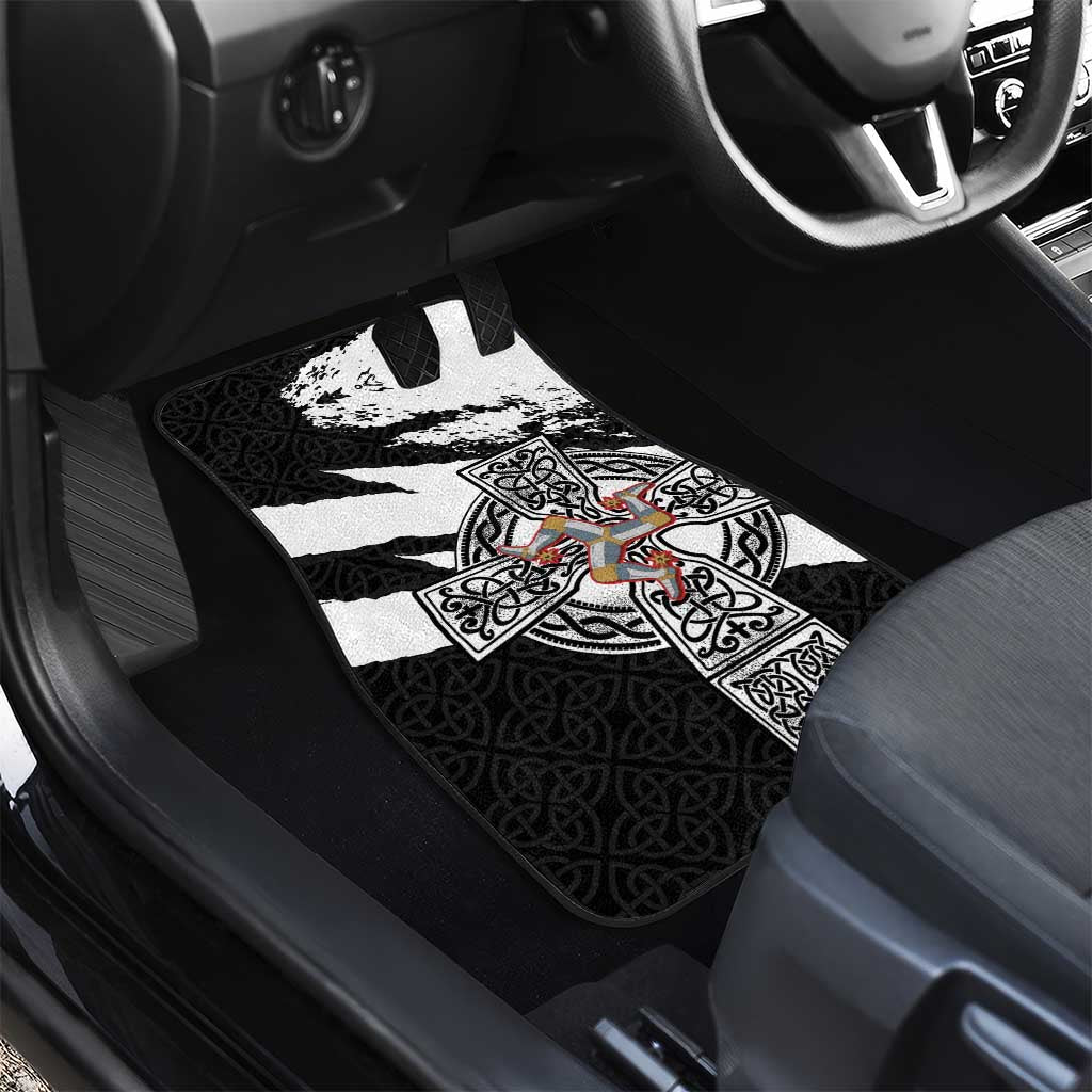 Isle of Man Celtic Cross Car Mats Triskelion Emblem - Wonder Print Shop