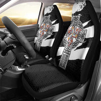 Isle of Man Celtic Cross Car Seat Cover Triskelion Emblem - Wonder Print Shop
