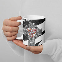Isle of Man Celtic Cross Ceramic Mug Triskelion Emblem - Wonder Print Shop