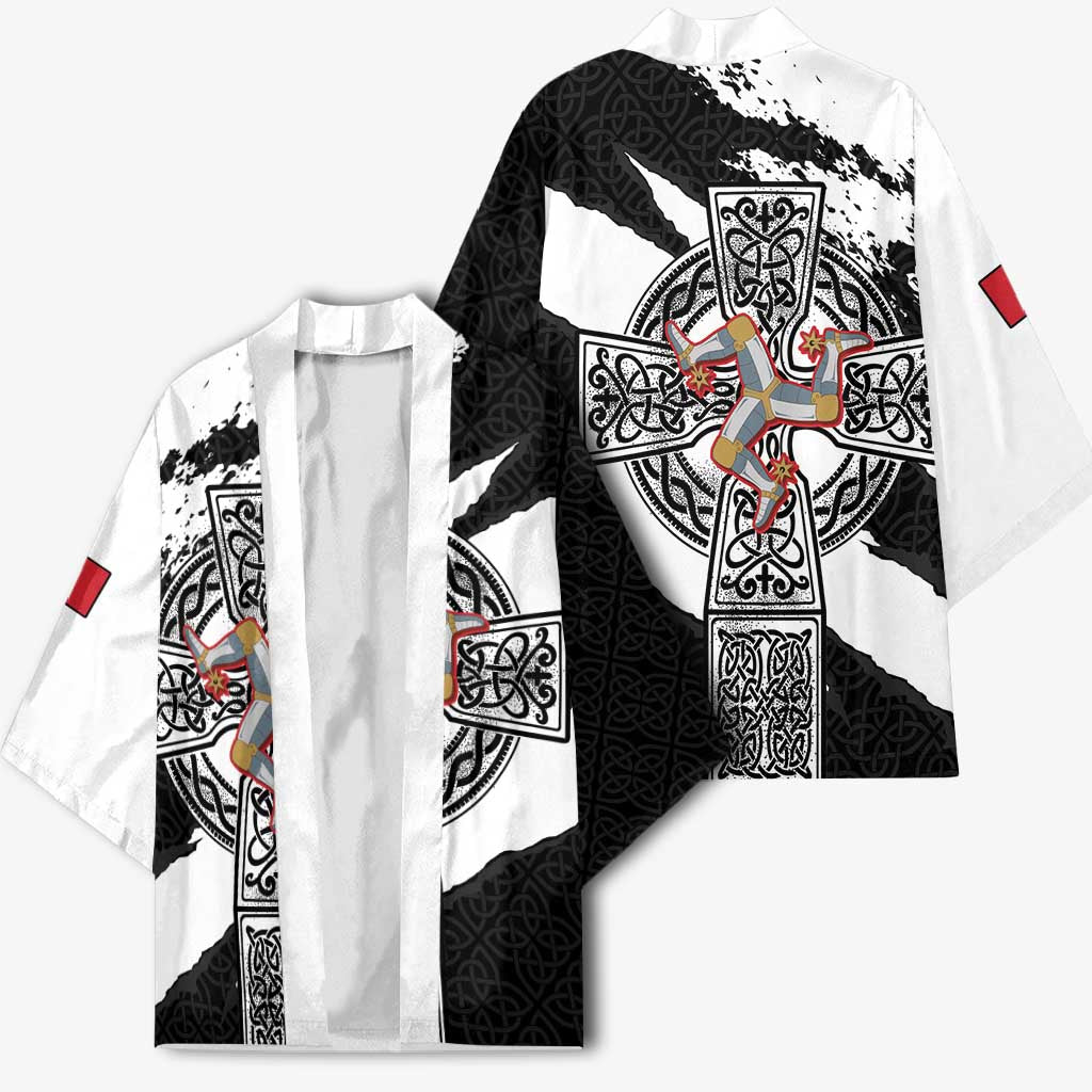 Isle of Man Celtic Cross Kimono Triskelion Emblem - Wonder Print Shop