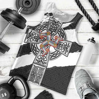 Isle of Man Celtic Cross Men Tank Top Triskelion Emblem - Wonder Print Shop