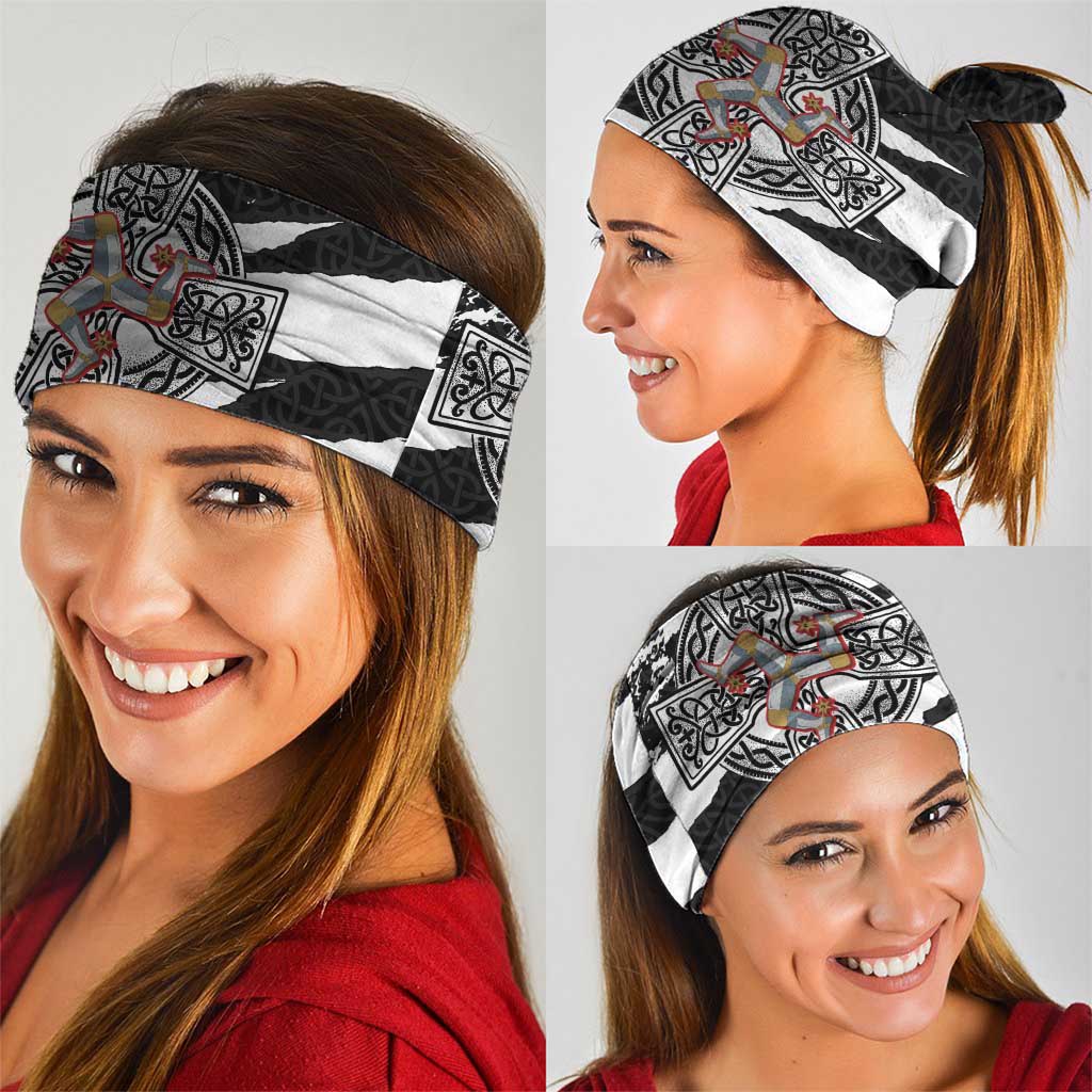Isle of Man Celtic Cross Neck Gaiter Triskelion Emblem - Wonder Print Shop