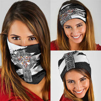Isle of Man Celtic Cross Neck Gaiter Triskelion Emblem - Wonder Print Shop