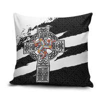 Isle of Man Celtic Cross Pillow Cover Triskelion Emblem - Wonder Print Shop