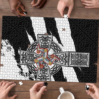 Isle of Man Celtic Cross Puzzle Triskelion Emblem - Wonder Print Shop