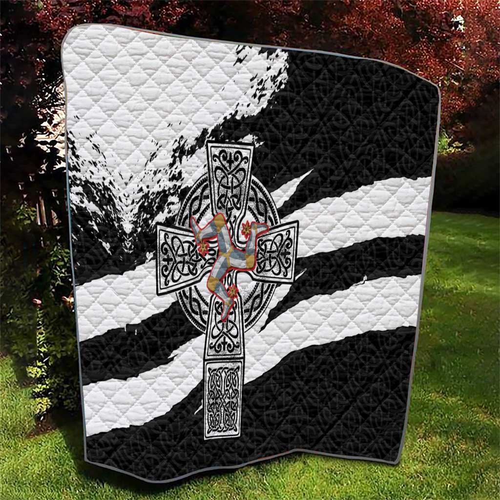 Isle of Man Celtic Cross Quilt Triskelion Emblem - Wonder Print Shop