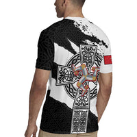 Isle of Man Celtic Cross Rugby Jersey Triskelion Emblem - Wonder Print Shop