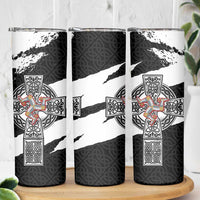 Isle of Man Celtic Cross Skinny Tumbler Triskelion Emblem - Wonder Print Shop