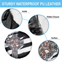 Isle of Man Celtic Cross Spare Tire Cover Triskelion Emblem - Wonder Print Shop