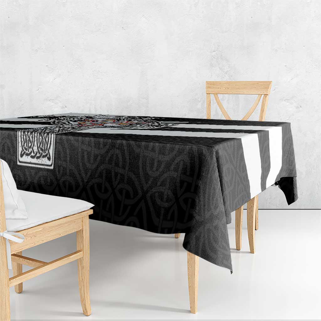 Isle of Man Celtic Cross Tablecloth Triskelion Emblem - Wonder Print Shop