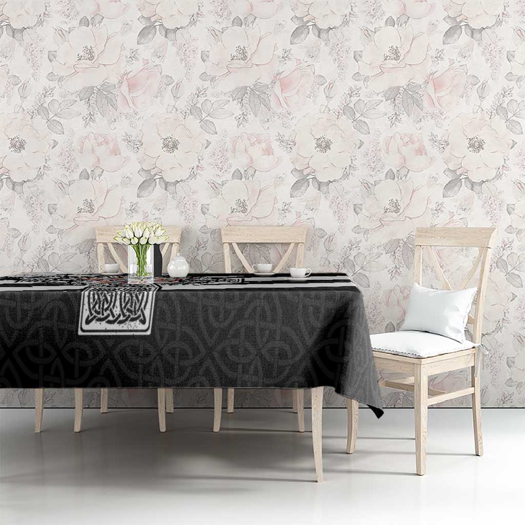 Isle of Man Celtic Cross Tablecloth Triskelion Emblem - Wonder Print Shop