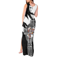 Isle of Man Celtic Cross Tank Maxi Dress Triskelion Emblem - Wonder Print Shop