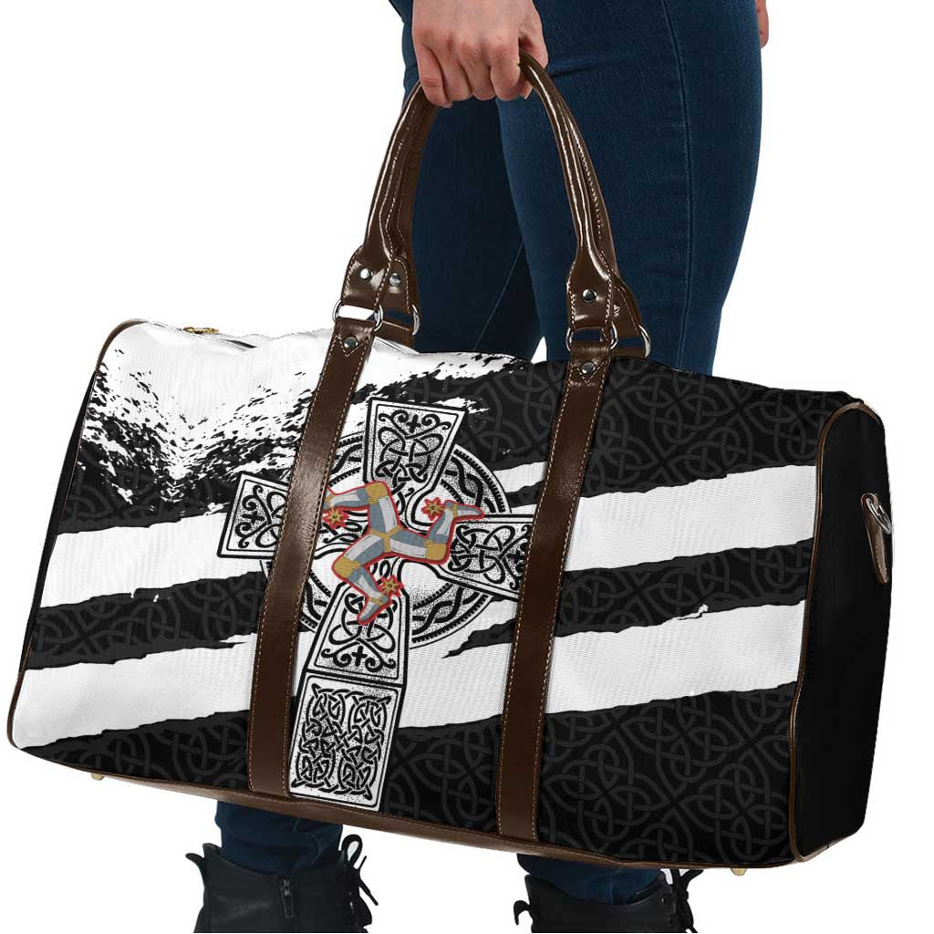Isle of Man Celtic Cross Travel Bag Triskelion Emblem - Wonder Print Shop