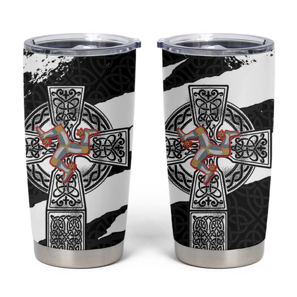 Isle of Man Celtic Cross Tumbler Cup Triskelion Emblem - Wonder Print Shop