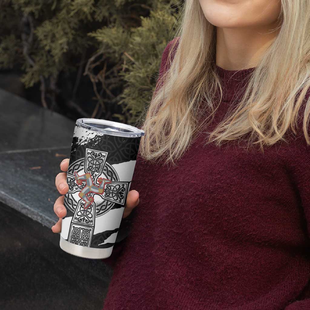 Isle of Man Celtic Cross Tumbler Cup Triskelion Emblem - Wonder Print Shop