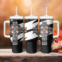 Isle of Man Celtic Cross Tumbler With Handle Triskelion Emblem - Wonder Print Shop