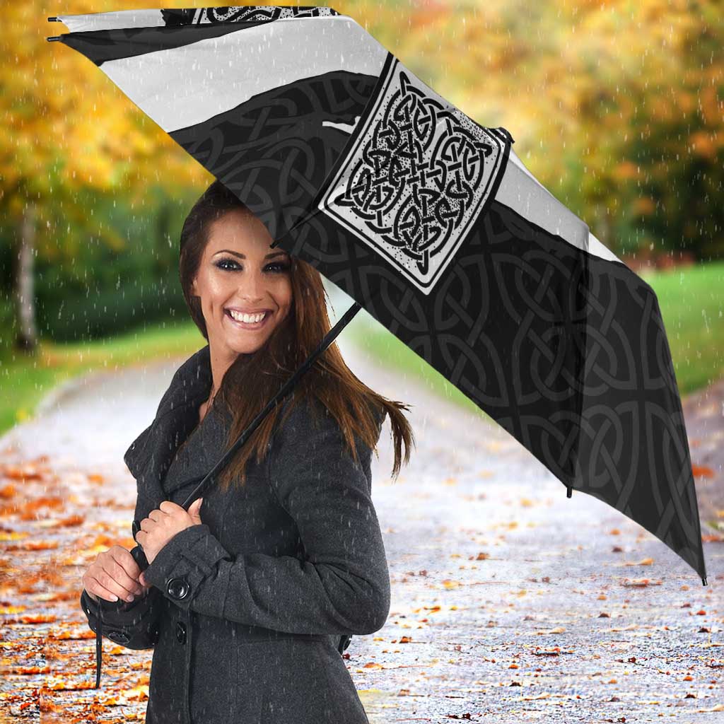 Isle of Man Celtic Cross Umbrella Triskelion Emblem - Wonder Print Shop