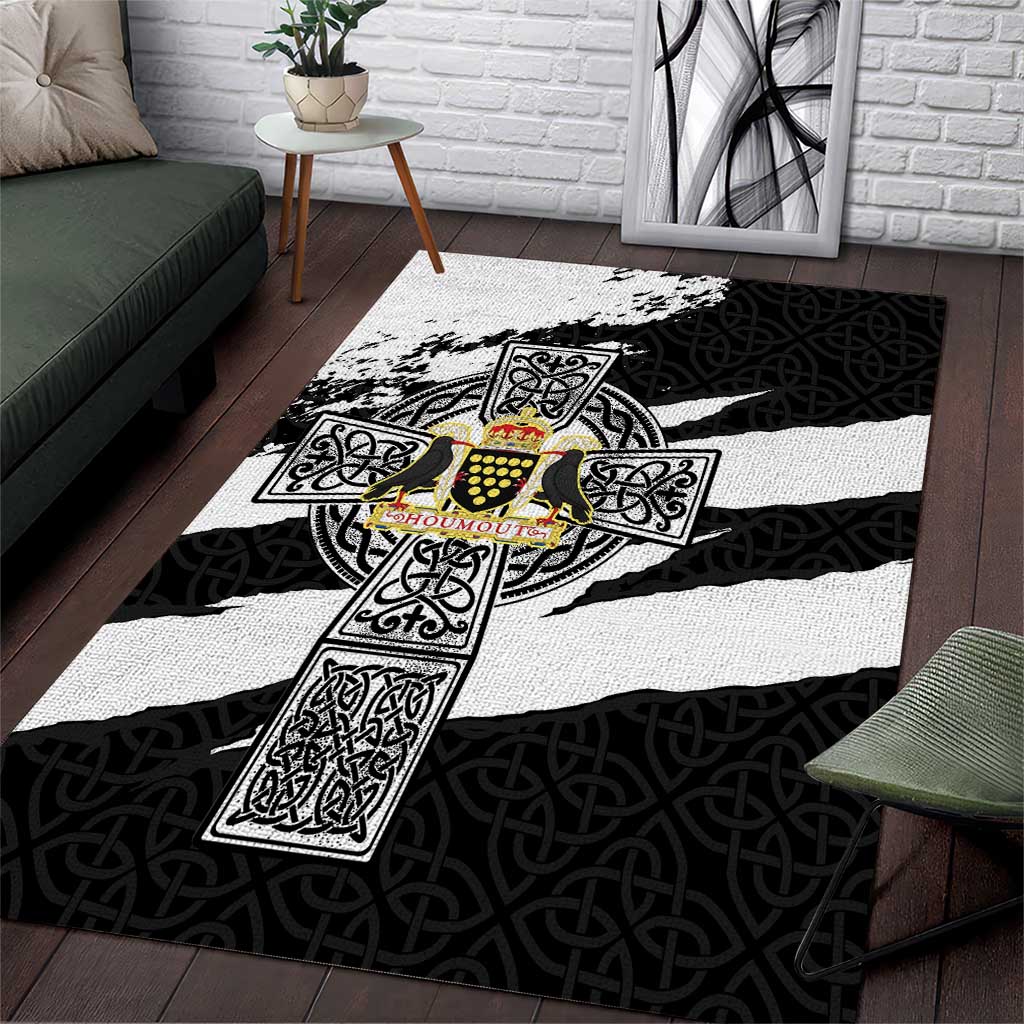 Cornwall Celtic Cross Area Rug Coat Of Arms - Wonder Print Shop