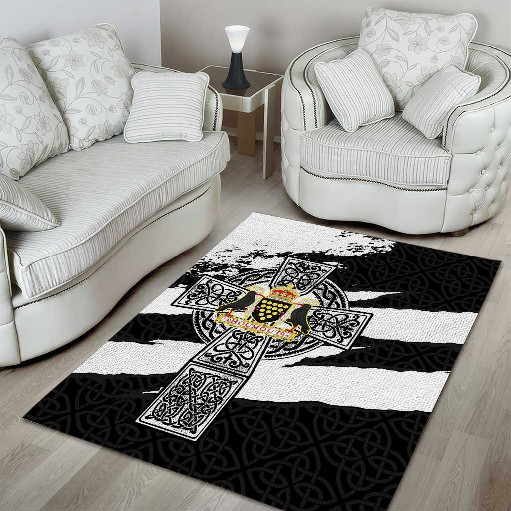 Cornwall Celtic Cross Area Rug Coat Of Arms - Wonder Print Shop