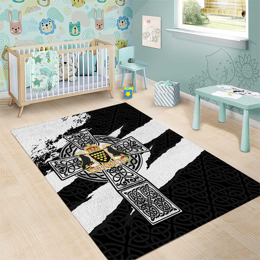Cornwall Celtic Cross Area Rug Coat Of Arms - Wonder Print Shop