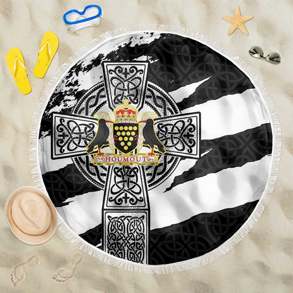Cornwall Celtic Cross Beach Blanket Coat Of Arms - Wonder Print Shop