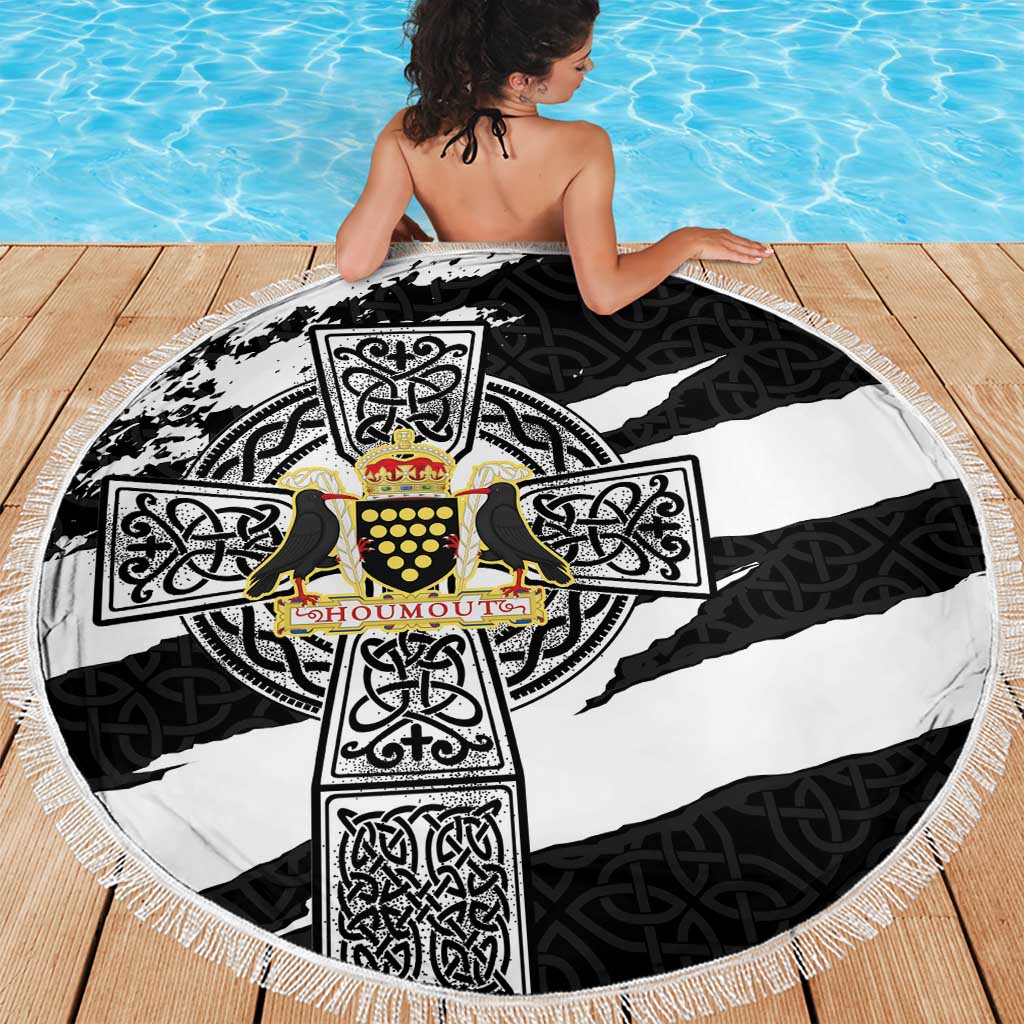 Cornwall Celtic Cross Beach Blanket Coat Of Arms - Wonder Print Shop