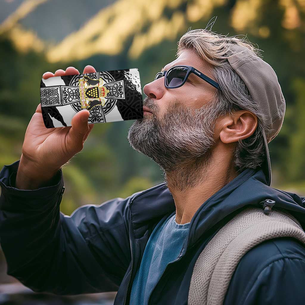 Cornwall Celtic Cross 4 in 1 Can Cooler Tumbler Coat Of Arms - Wonder Print Shop