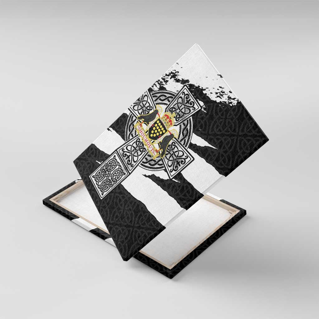 Cornwall Celtic Cross Canvas Wall Art Coat Of Arms - Wonder Print Shop