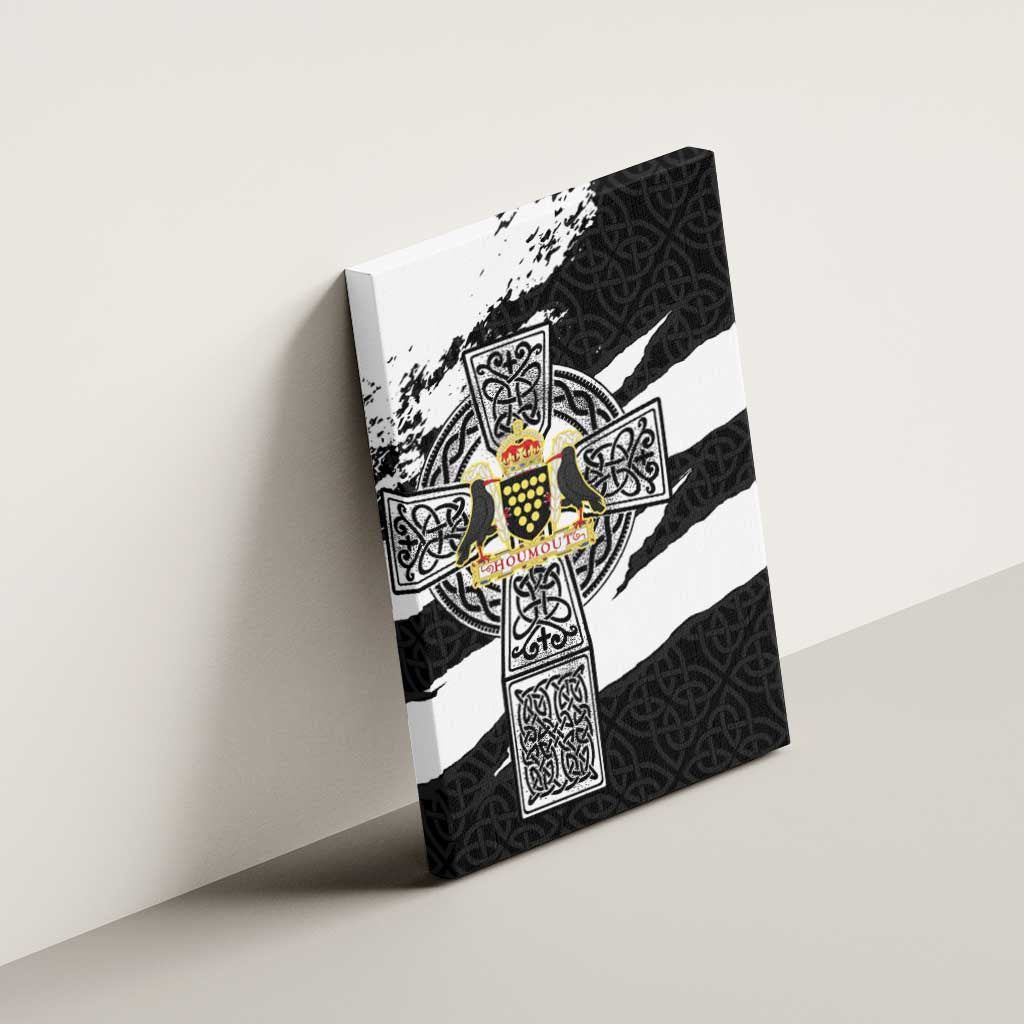 Cornwall Celtic Cross Canvas Wall Art Coat Of Arms - Wonder Print Shop