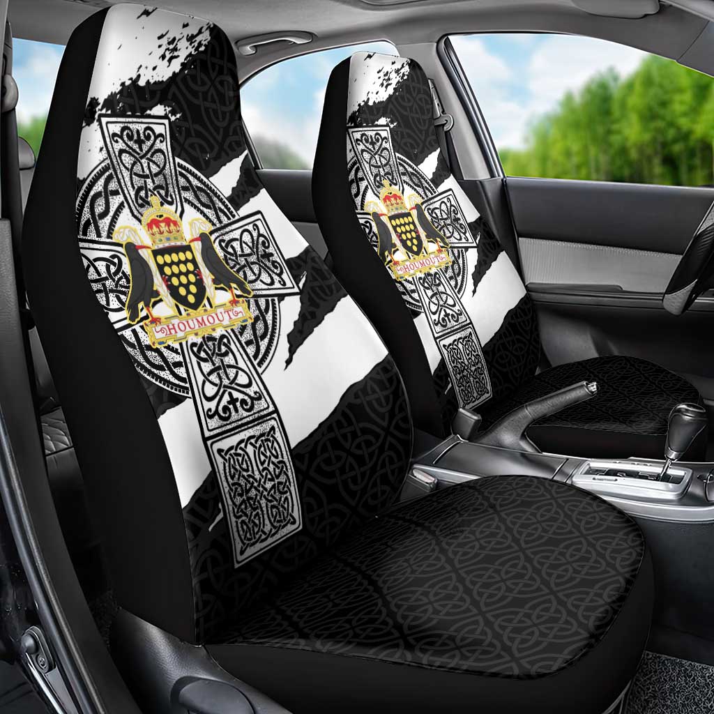 Cornwall Celtic Cross Car Seat Cover Coat Of Arms - Wonder Print Shop