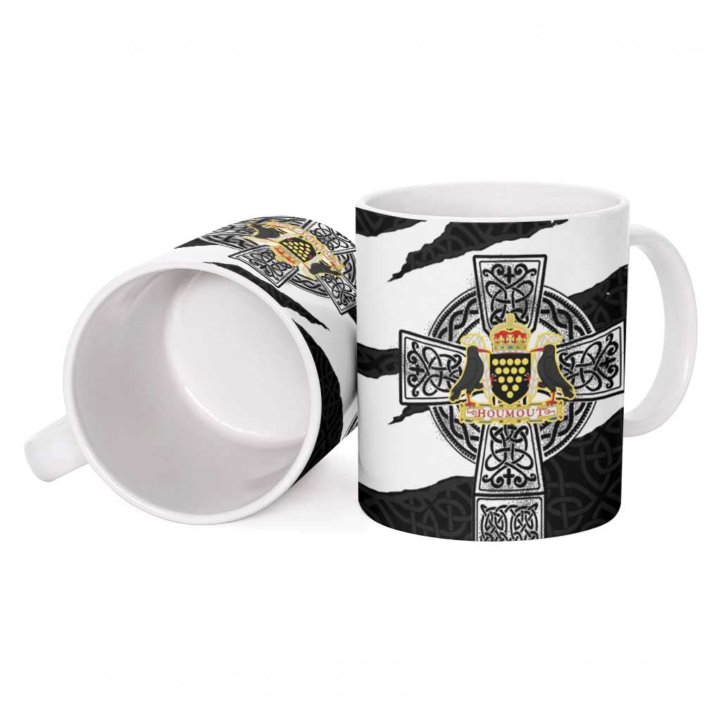 Cornwall Celtic Cross Ceramic Mug Coat Of Arms - Wonder Print Shop