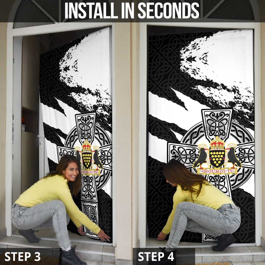 Cornwall Celtic Cross Door Cover Coat Of Arms - Wonder Print Shop