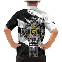 Cornwall Celtic Cross Family Matching Mermaid Dress and Hawaiian Shirt Coat Of Arms - Wonder Print Shop