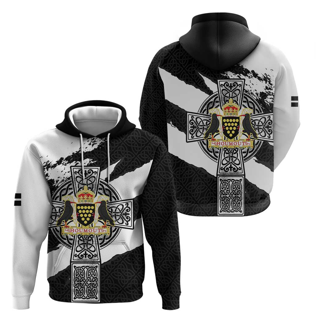 Cornwall Celtic Cross Hoodie Coat Of Arms - Wonder Print Shop