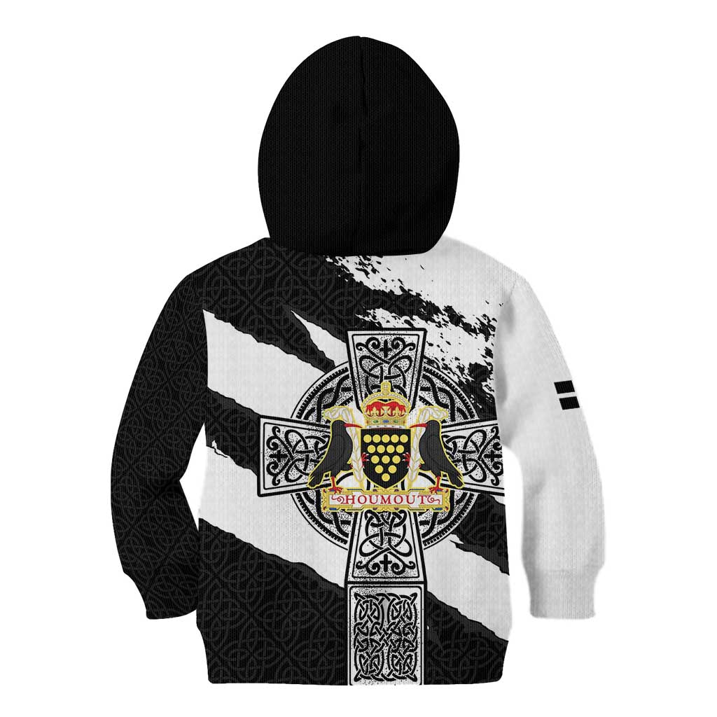Cornwall Celtic Cross Kid Hoodie Coat Of Arms - Wonder Print Shop