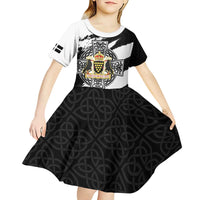 Cornwall Celtic Cross Kid Short Sleeve Dress Coat Of Arms - Wonder Print Shop