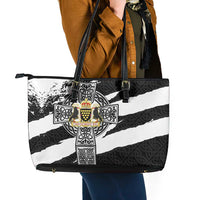 Cornwall Celtic Cross Leather Tote Bag Coat Of Arms - Wonder Print Shop