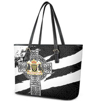 Cornwall Celtic Cross Leather Tote Bag Coat Of Arms - Wonder Print Shop