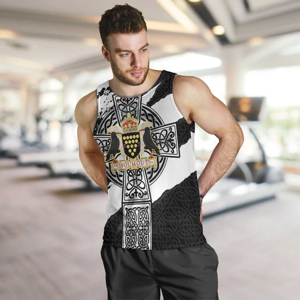 Cornwall Celtic Cross Men Tank Top Coat Of Arms - Wonder Print Shop