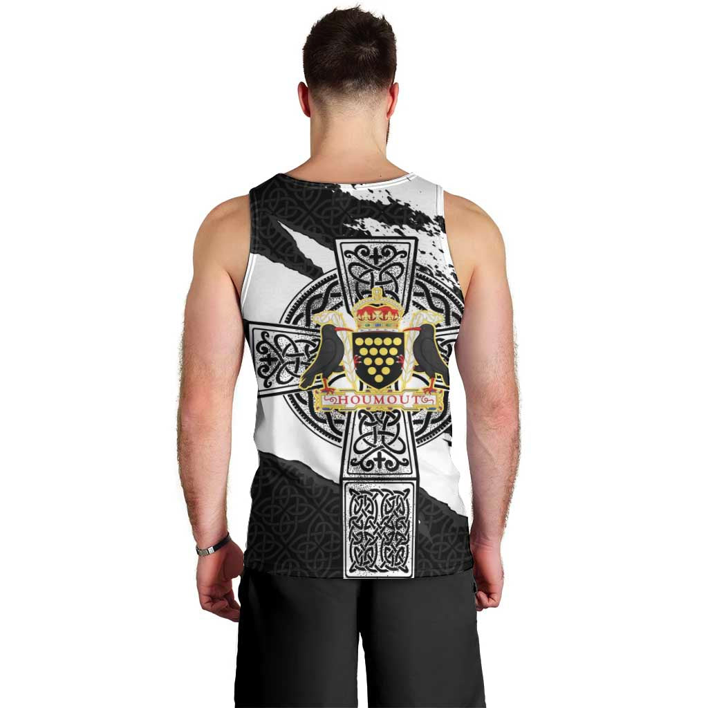 Cornwall Celtic Cross Men Tank Top Coat Of Arms - Wonder Print Shop
