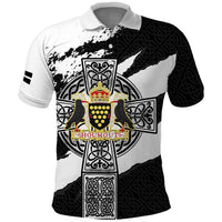 Cornwall Celtic Cross Polo Shirt Coat Of Arms - Wonder Print Shop