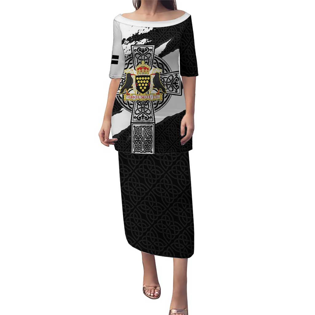 Cornwall Celtic Cross Puletasi Coat Of Arms - Wonder Print Shop