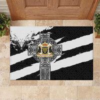 Cornwall Celtic Cross Rubber Doormat Coat Of Arms - Wonder Print Shop