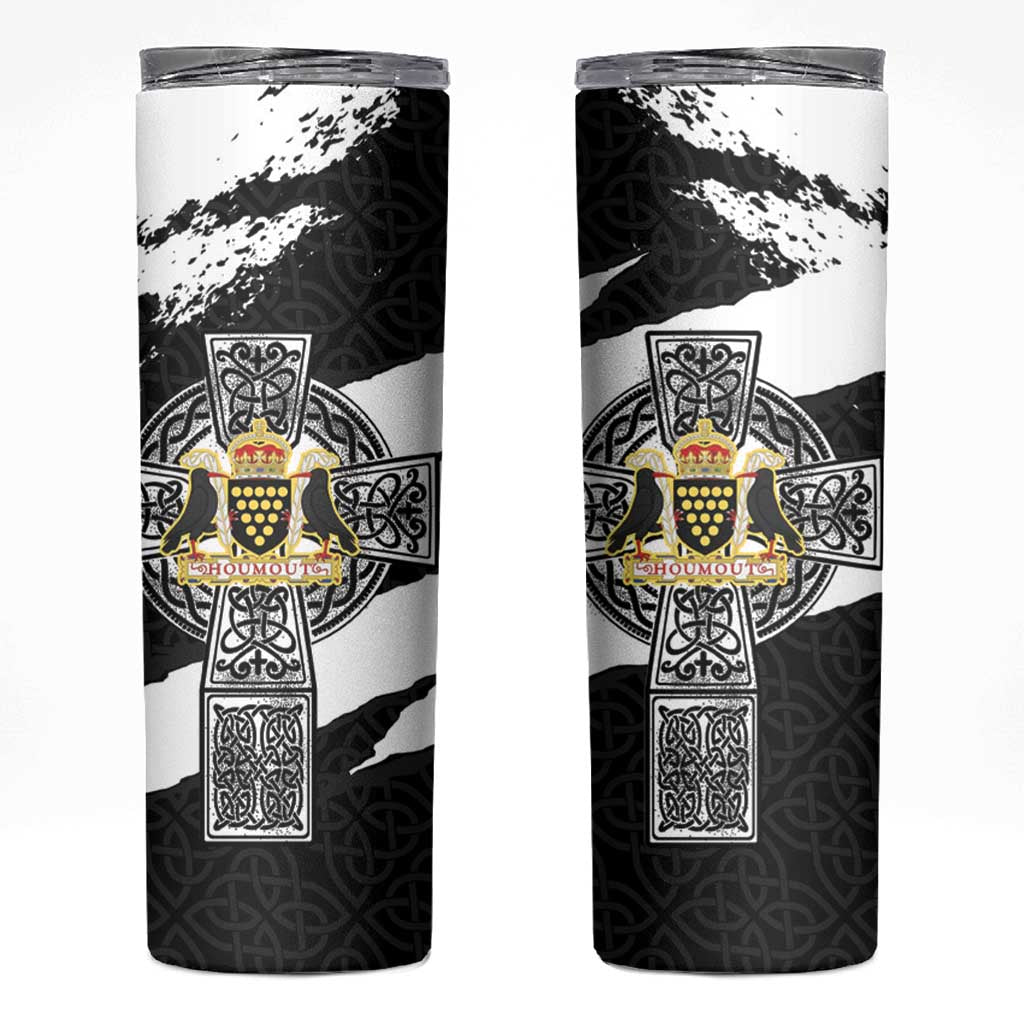 Cornwall Celtic Cross Skinny Tumbler Coat Of Arms - Wonder Print Shop