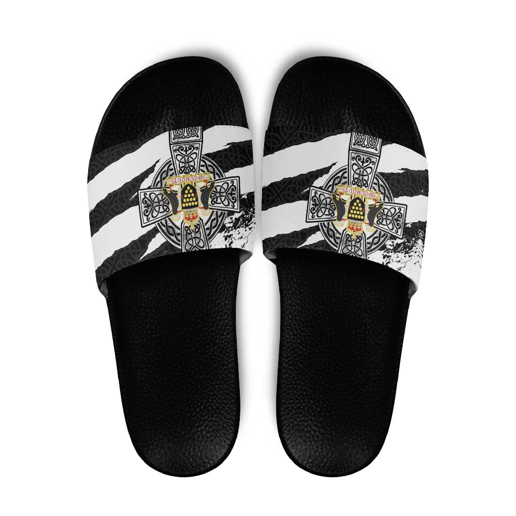 Cornwall Celtic Cross Slide Sandals Coat Of Arms - Wonder Print Shop