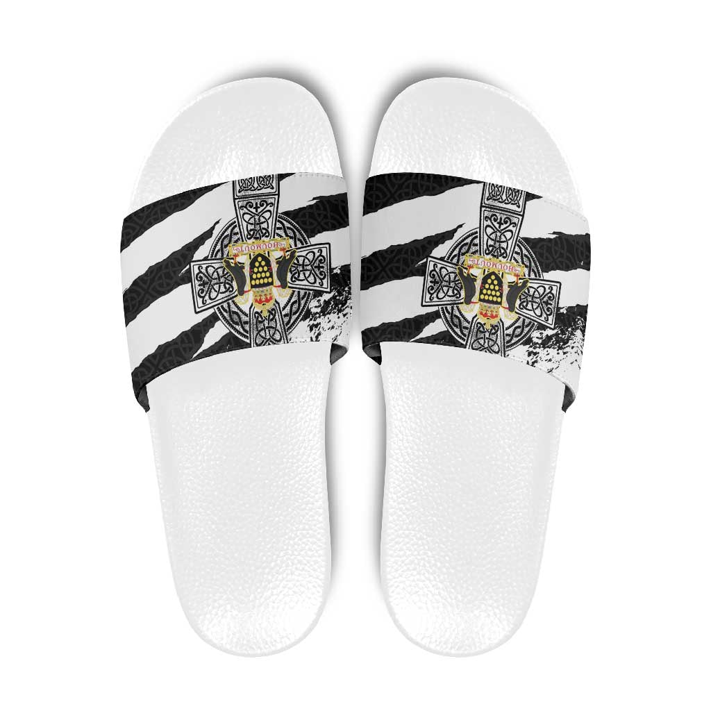 Cornwall Celtic Cross Slide Sandals Coat Of Arms - Wonder Print Shop