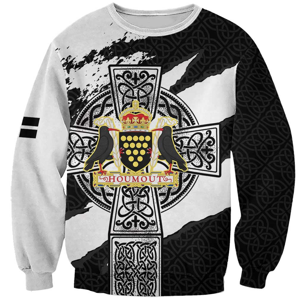 Cornwall Celtic Cross Sweatshirt Coat Of Arms - Wonder Print Shop