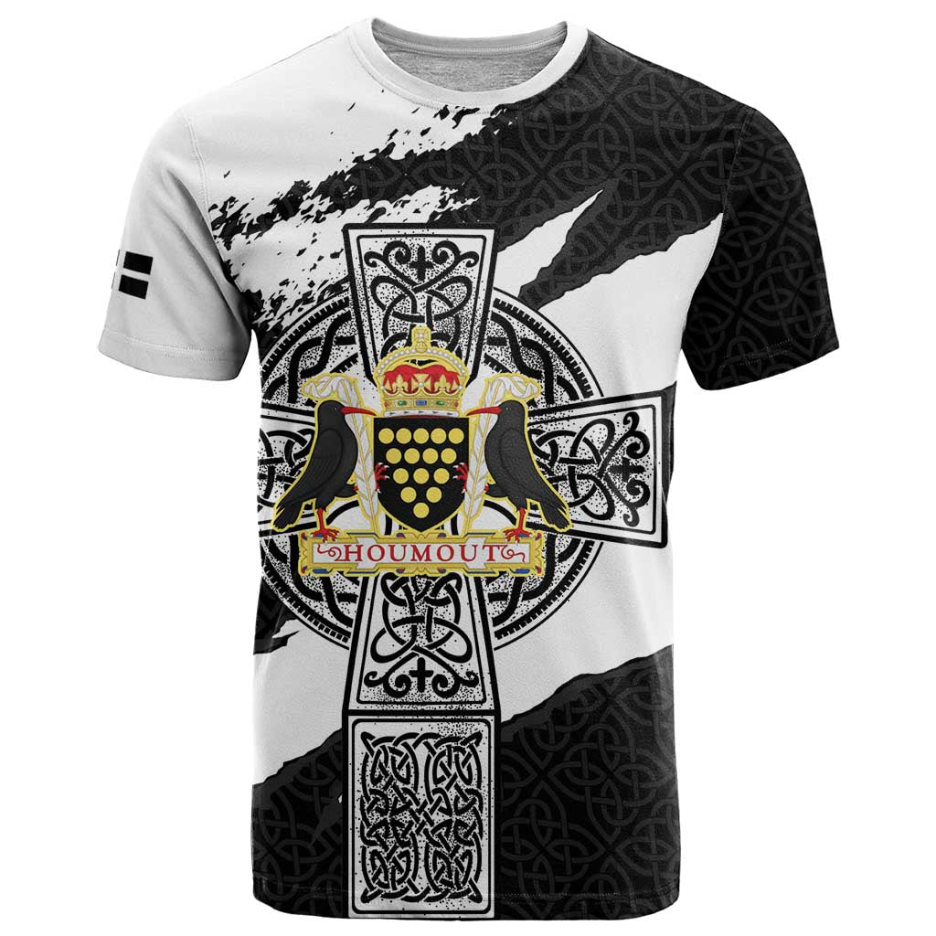 Cornwall Celtic Cross T Shirt Coat Of Arms - Wonder Print Shop